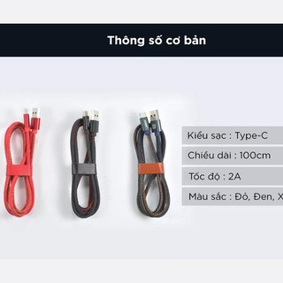 Cáp sạc nhanh TYPE-C JOWAY TC10