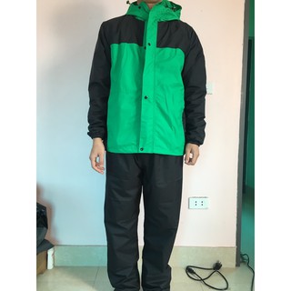 Áo mưa bộ 2 lớp chống thấm, chống lạnh, chống mốc, siêu giữ ấm. Bộ quần áo mưa vải dù chống thấm tuyệt đối.   .