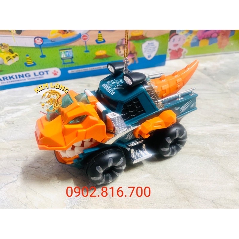 Đồ chơi lồng đèn trung thu cho bé hình XE ĐUA ĐỊA HÌNH cá mập và khủng long tặng pin có đèn và nhạc quà tặng trung thu