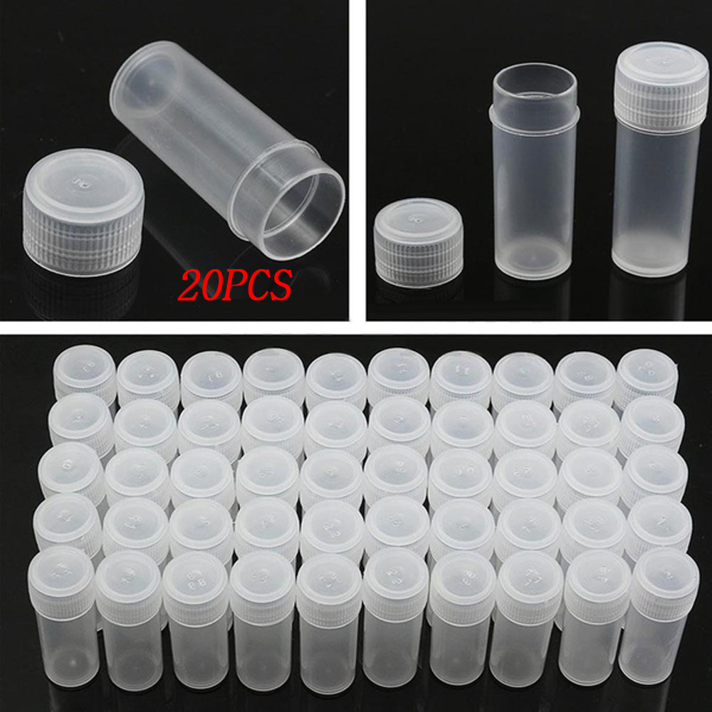 Set 20 Lọ Nhựa Đựng Thuốc Mini 5ml