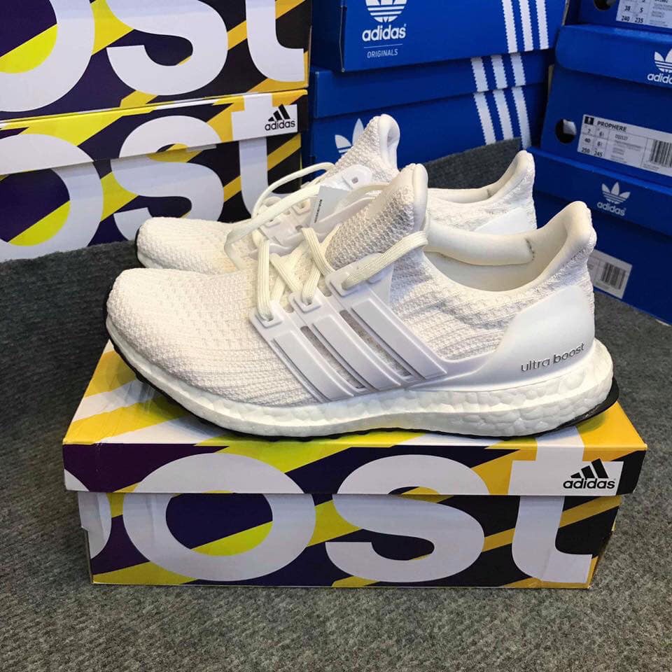12.12 >ẢNH THẬT-HÀNG THẬT< Giày sneaker Ultra Boost trắng 4.0 nam nữ :;