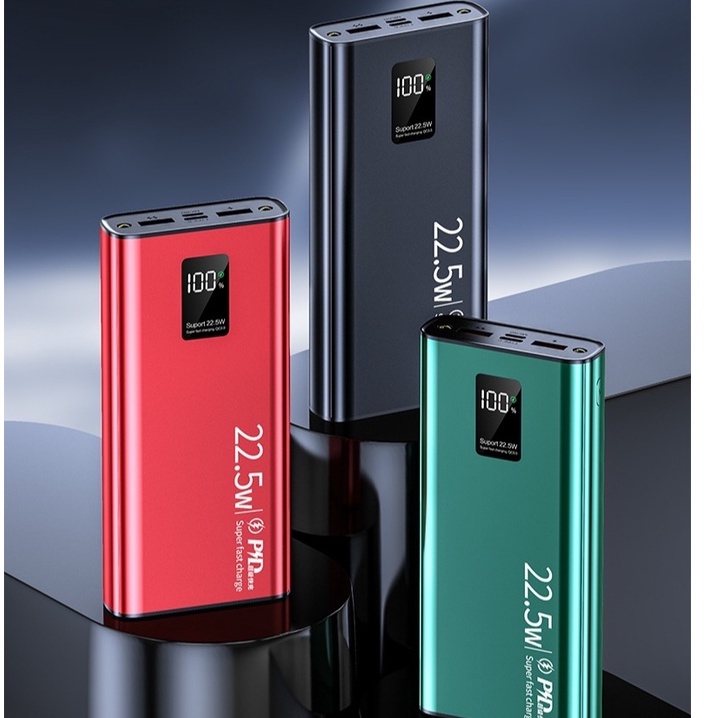 Pin Sạc Dự Phòng YM-434 10000 mAnh/ 20000mAh  Sạc Nhanh 22,5W Vỏ Hợp Kim Nhôm