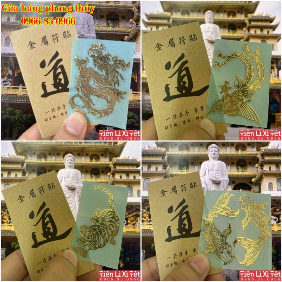 Miếng dán điện thoại hình con Rồng , Phụng , Song Ngư, Hồ , Mèo và nhiều hình khác