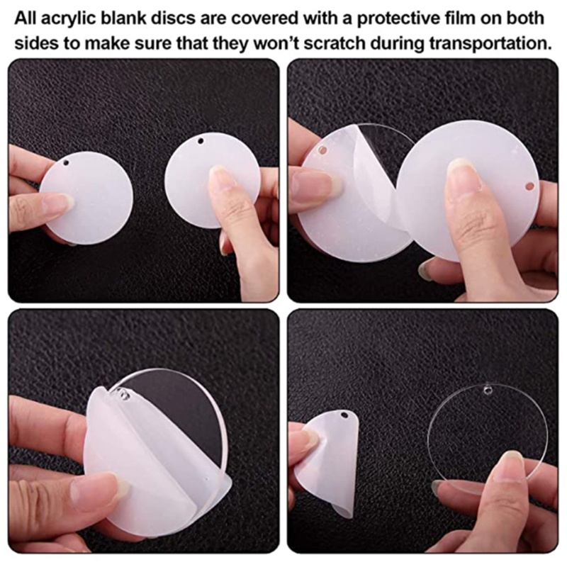 Móc Khóa Hình Trái Tim Bằng Acrylic Trơn Dùng Làm Trang Sức