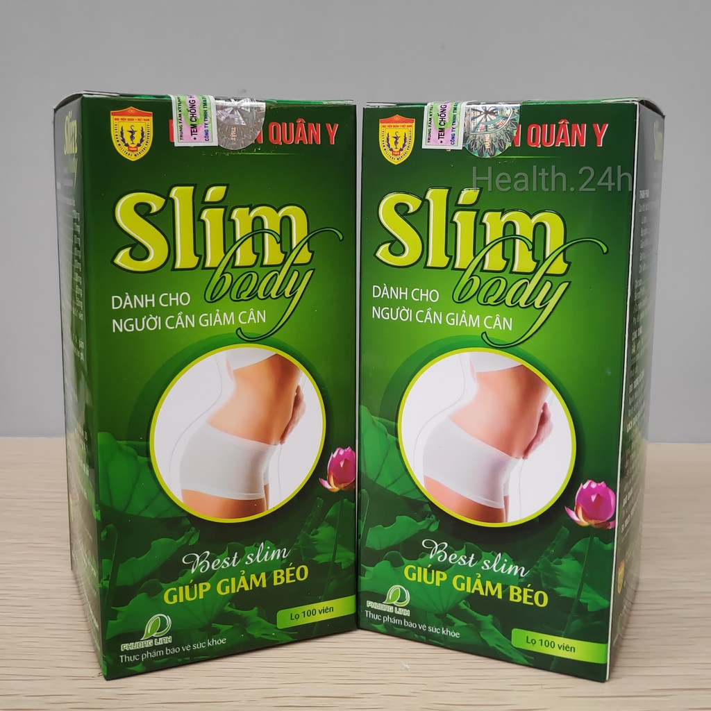 Liệu trình Giảm Cân hiệu Quả 1 Slimbody + 3 Trà Slimutea Học Viện Quân Y