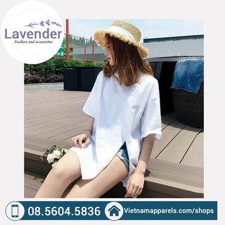 Áo thun xẻ vạt trước (Ảnh thật)