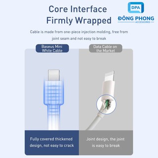 Cáp Sạc Nhanh Siêu Bền Baseus Mini White Dùng Cho Smartphone, Tablet (Quick Charging & Sync Data TPE Cable)