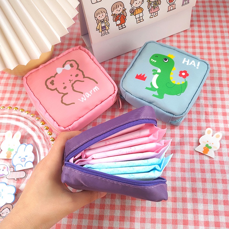 Túi Đựng Mỹ Phẩm Cỡ Lớn Họa Tiết Hoạt Hình Xinh Xắn Tiện Lợi