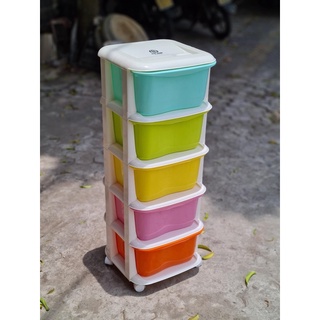 Tủ nhựa đa sắc 5 tầng