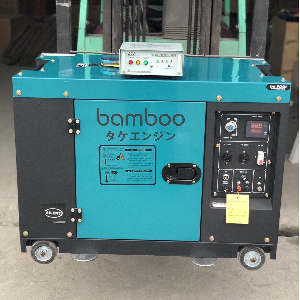 Máy phát điện chạy bằng dầu Diesel 8KW 1 pha