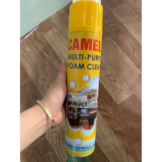 Tẩy nội thất Camel - Đánh bay mọi vết bẩn trên mọi bề mặt da, nỉ, nhựa,....