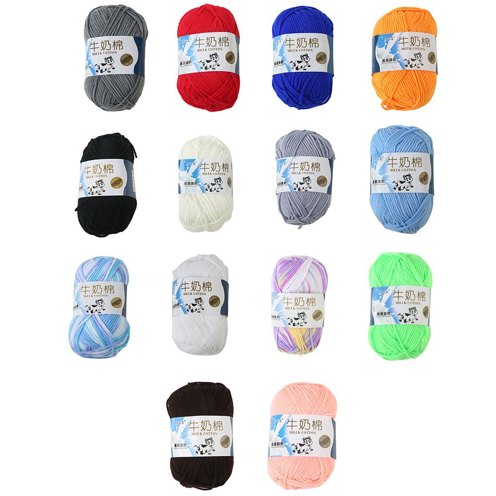 1 Cuộn Len cotton Sữa cotton Chất Lượng Cao Mềm Mại Nhiều Màu Sắc