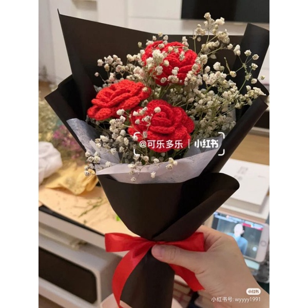 Hoa len bó sẵn _ handmade