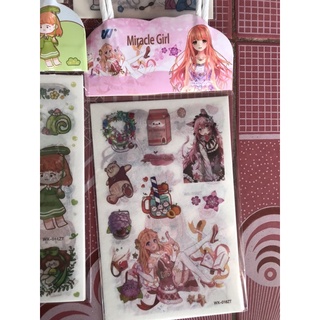 Túi 4 tấm sticker cute