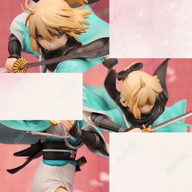 Mô Hình Nhân Vật Fgo Okita Soji  20cm Figure Servant Sakura Saber Noble Phantasm Three-Stage Thrust SSR 5 Stars Fate Grand Order Packed in Box Model Okita Souji
