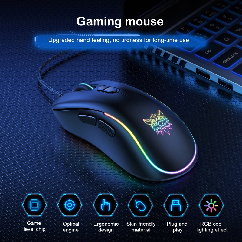 Chuột Chơi Game Có Dây Tích Hợp Đèn LED RGB Cổng USB Dành Cho Máy Tính Laptop