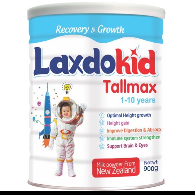 Sữa Laxdokid Tallmax dành cho trẻ từ 1-10 tuổi (900g)