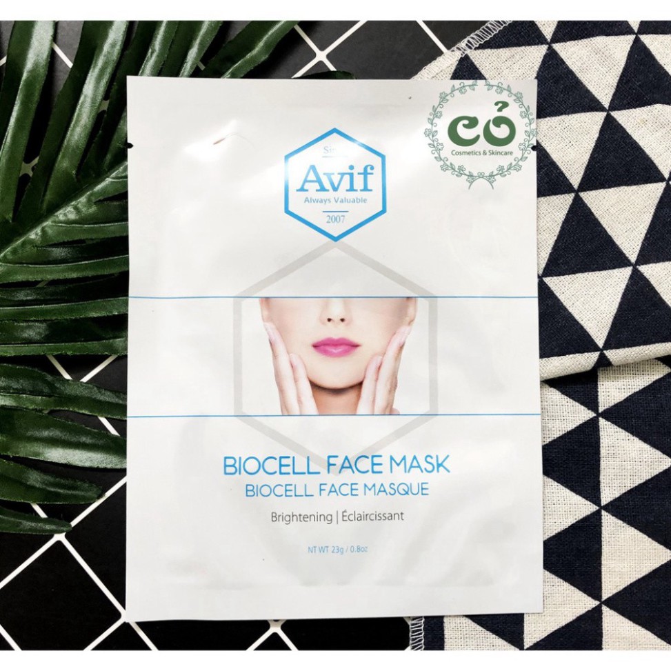 Mặt Nạ Giấy Dưỡng trắng Da Cao Cấp Avif Biocell Face Mask F587