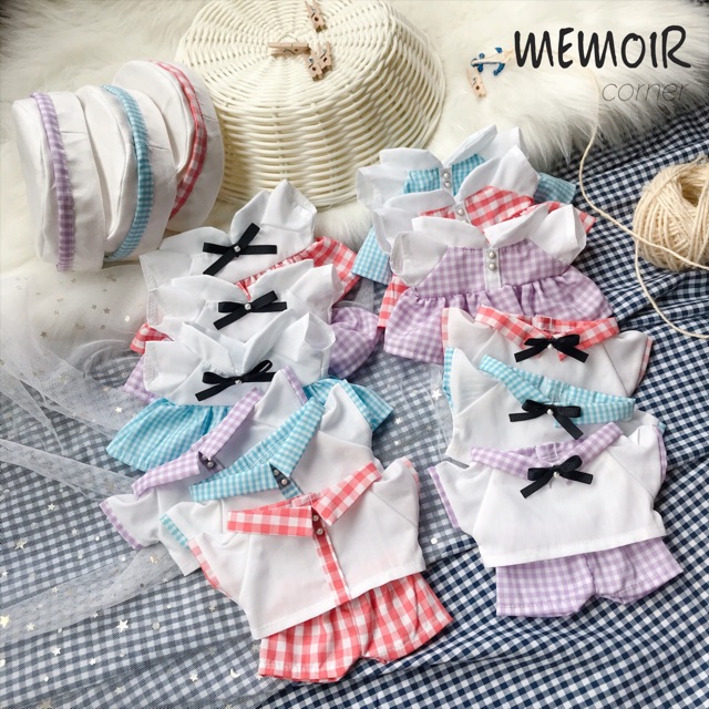Outfit Doll 15cm &amp; 20cm - Gingham