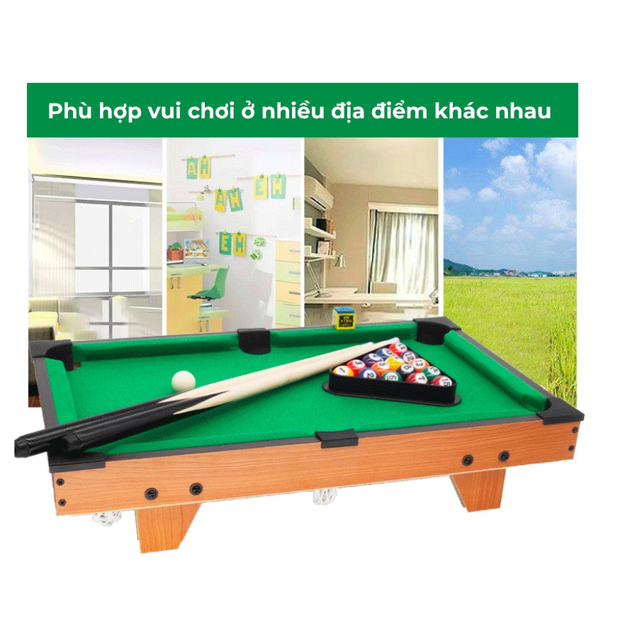 Bàn bida mini nhiều kích cỡ nâng cấp mặt nỉ bàn bia lỗ Gỗ MDF cao cấp, Đồ Chơi vận động Cho Trẻ Em, Gia Đình