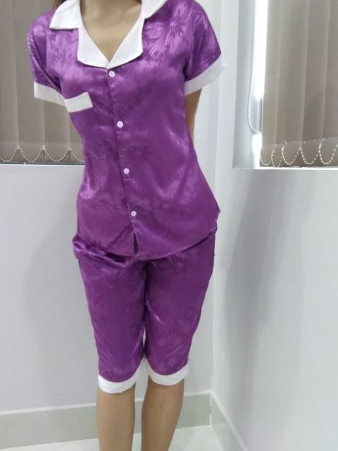 Set bộ lửng satin lụa (clip sản phẩm shop tự quay) | BigBuy360 - bigbuy360.vn