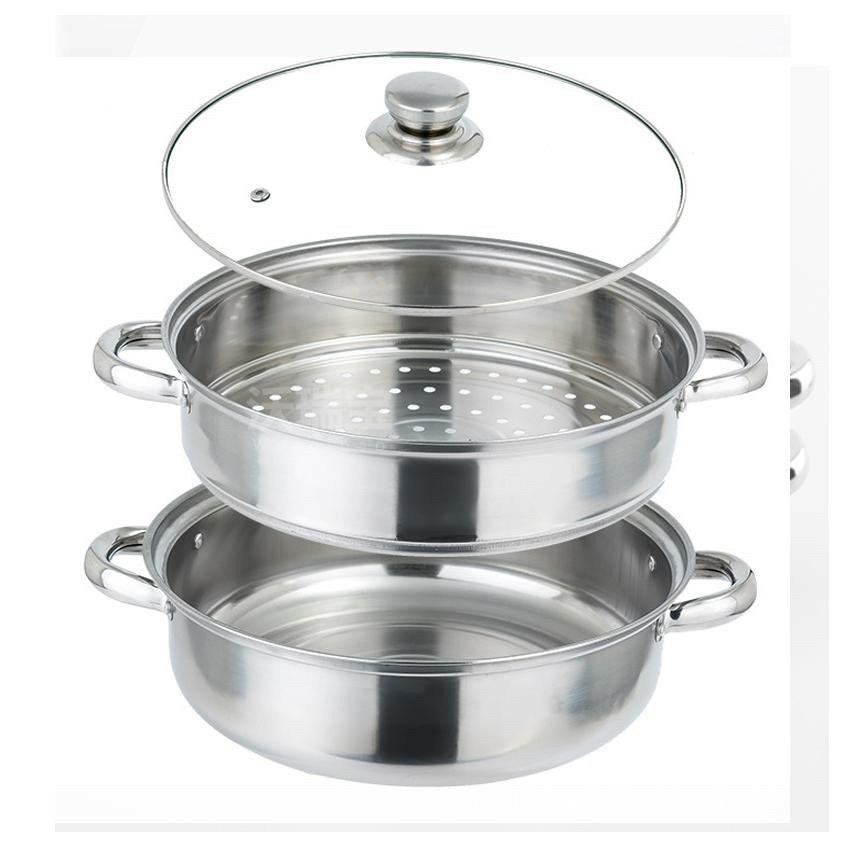 Nồi Hấp Inox 2 Tầng 28cm
