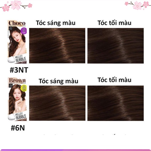 Thuốc Nhuộm Tóc Hello Bubble Foam Mise En Scene mẫu Black pink