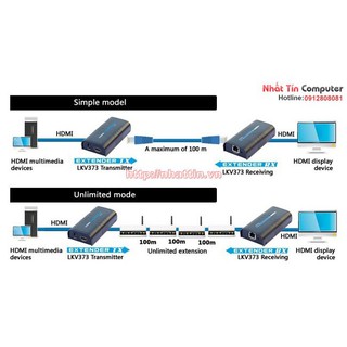 Bộ khuếch đại HDMI 120m LKV373 Matrix