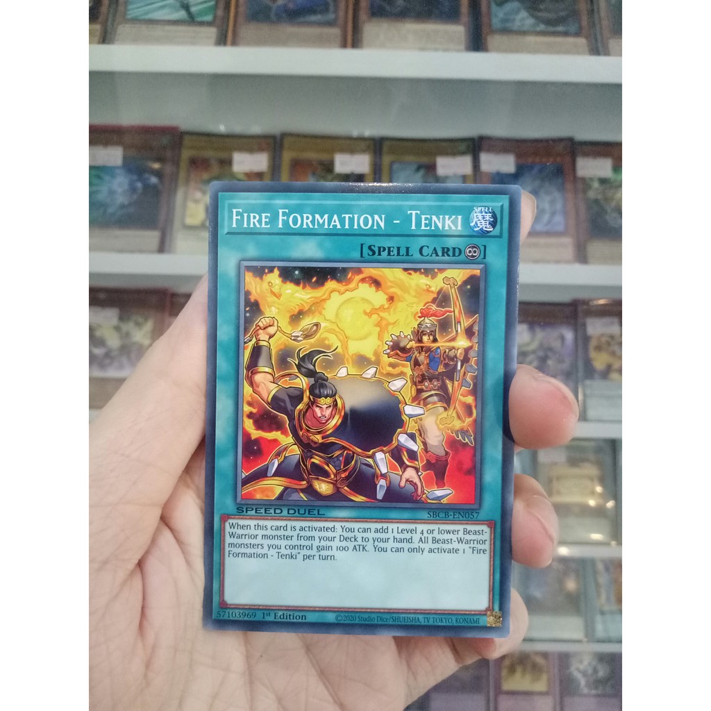 Thẻ Bài Lẻ YugiOh! Mã SBCB-EN057 - Fire Formation - Tenki - Common - 1st Edition