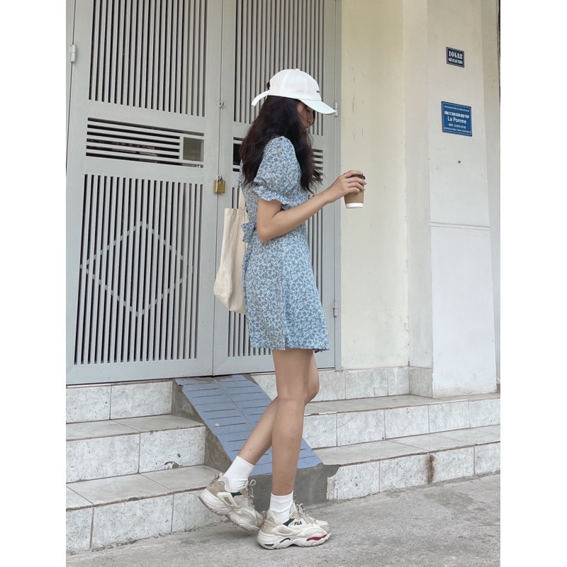 [Mã SKAMFA06 giảm 10% tối đa 50K đơn 0Đ] váy hoa nhí buộc eo 4492 | BigBuy360 - bigbuy360.vn