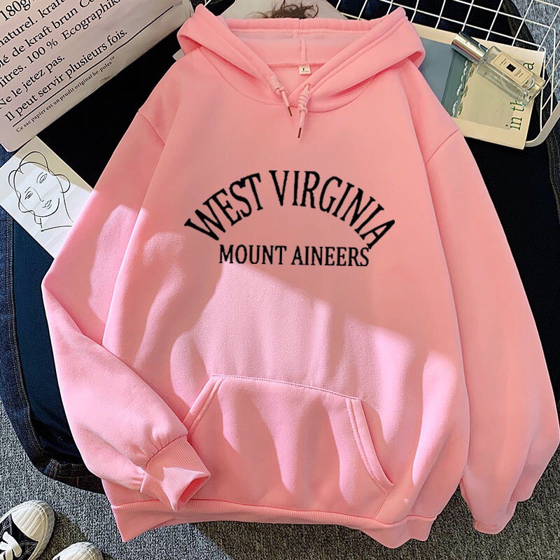 Áo Nỉ Hoodie In Chữ WEST VIRGINIA Phong Cách  Áo From Rộng Unisex Style Ulzzang HOT TREND BB HOODIE