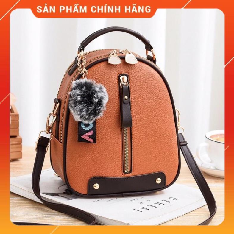 Balo nữ thời trang giá rẻ chất da gạo mềm chống nước size mini đựng đồ cá nhân đi du lịch đi làm BLN546
