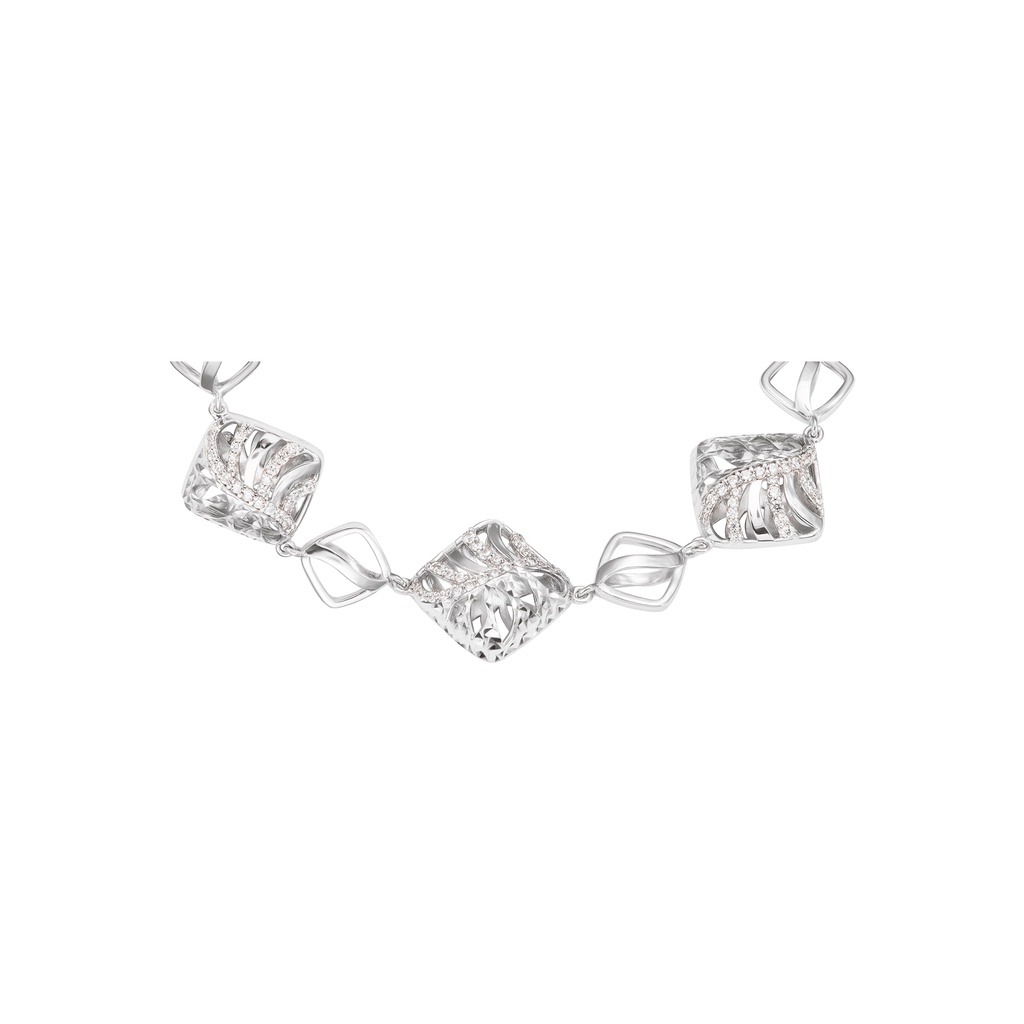 Lắc tay bạc đính đá ECZ PNJSilver XMXMW000019