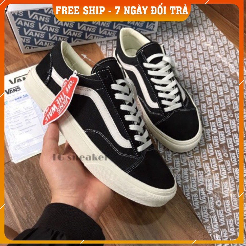 GIÀY VANS ĐEN SỌC TRẮNG