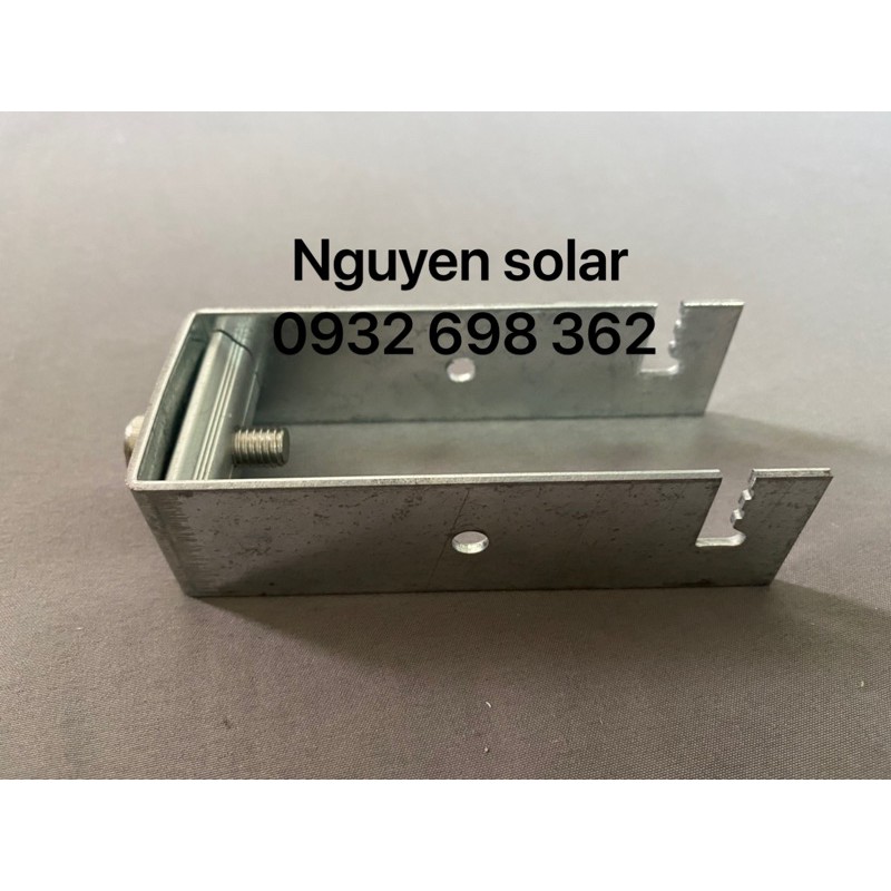 Pat U40X80 Kẹp Dưới Tấm Pin Năng Lượng Mặt Trời_ KT 40x80MM_ Solar Panel_Thép Mạ Kẽm_Cùm U_Kín Nước