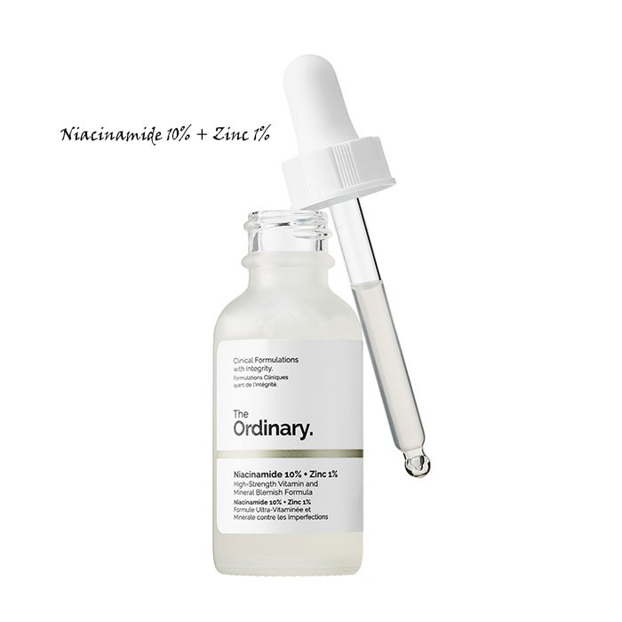 Serum hỗ trợ da mụn, giảm thâm, cân bằng nhờn The Ordinary Niacinamide 10% + Zinc 1%