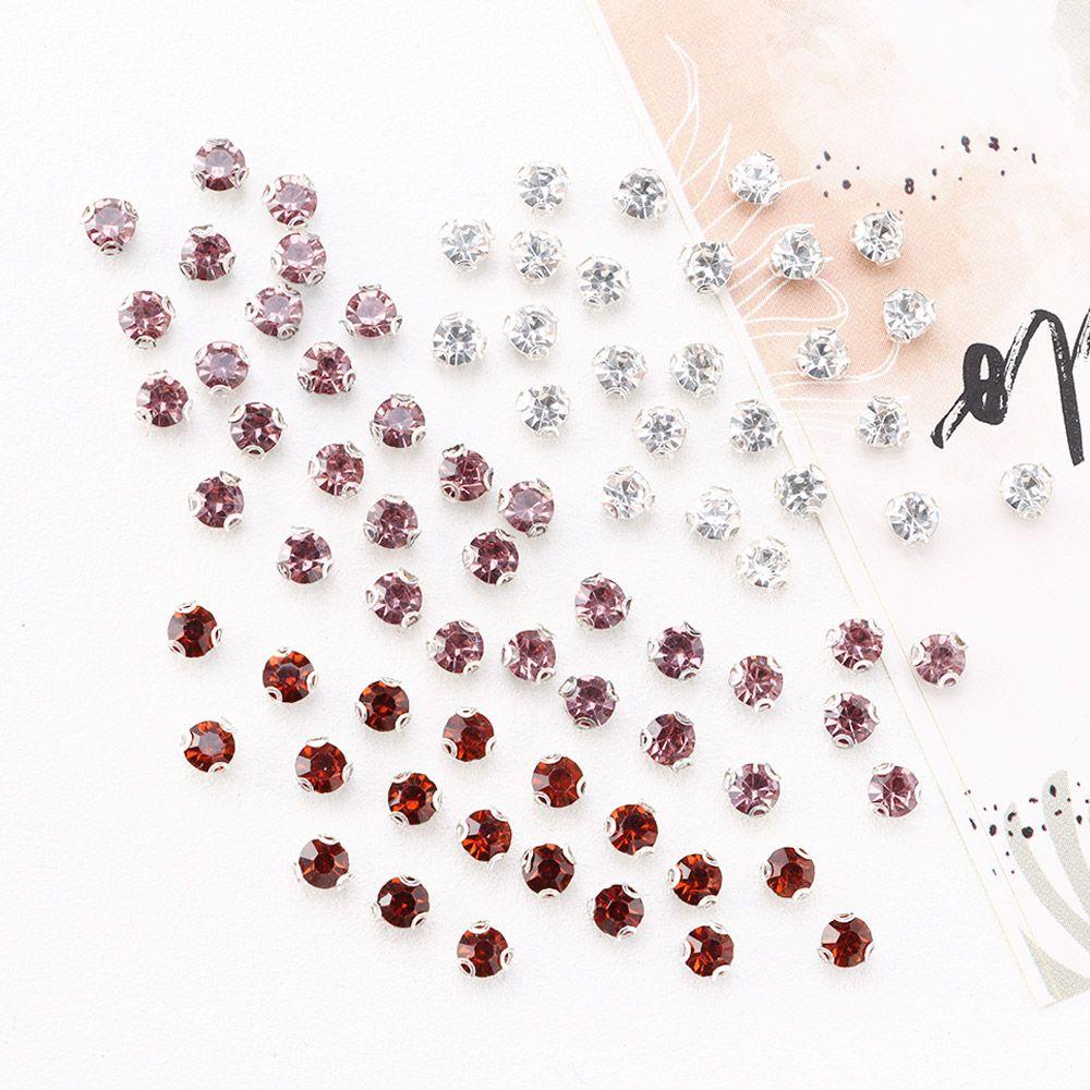 BEBETTERM Set 50 Nút Nhựa Mini 4mm May Quần Áo Búp Bê