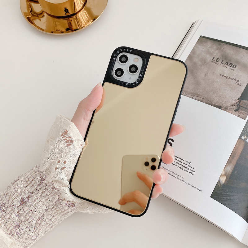 Ốp Điện Thoại Chống Sốc Tráng Gương Cho iPhone 14 13 12 11 Pro MAX Mini X XR XS MAX 8 7 Plus Chống Rơi