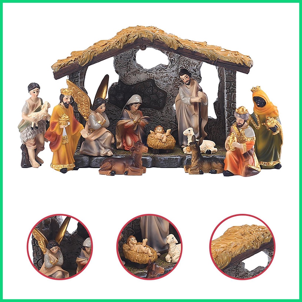 Mô Hình Tượng Chúa Jesus Bằng Resin Tự Nhiên Dùng Trang Trí Giáng Sinh