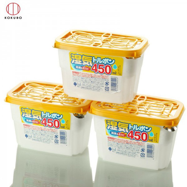 Combo 3 hộp hút ẩm Kokubo 450ml Nhật Bản