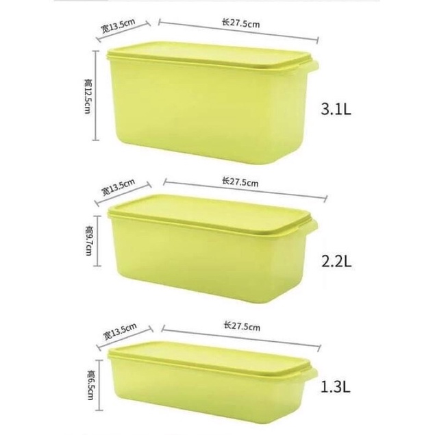 BỘ 4 HỘP TRỮ MÁT STAKNSTOR TUPPERWARE