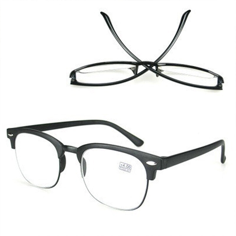 Kính Đọc Sách Nửa Gọng TR90 Chống Mỏi Mắt + 1.0 Đến + 4.0 Độ