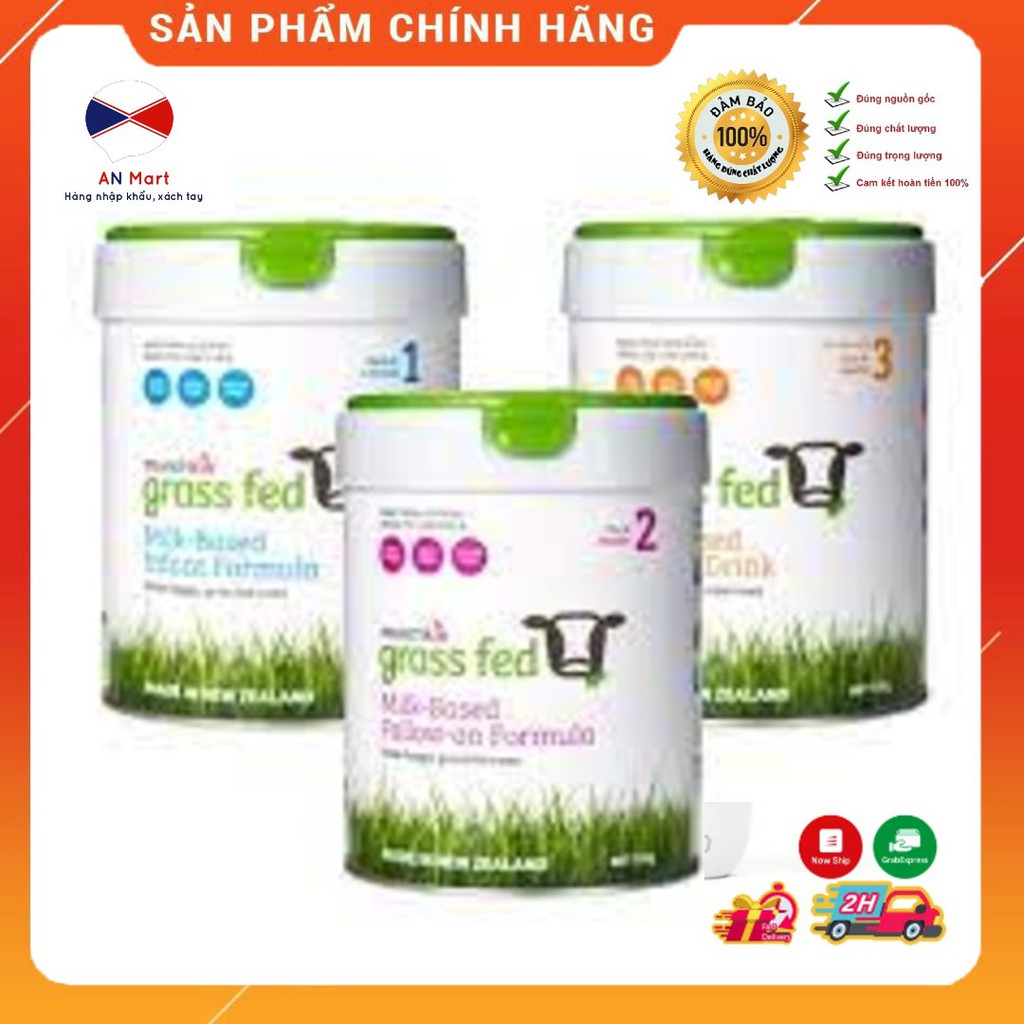 Sữa Công Thức Munchkin Grass Fed Baby Formula  Số 1,2,3, Hộp 730g Dòng Hữu Cơ Organic Hàng bay AirCargo Date Xa