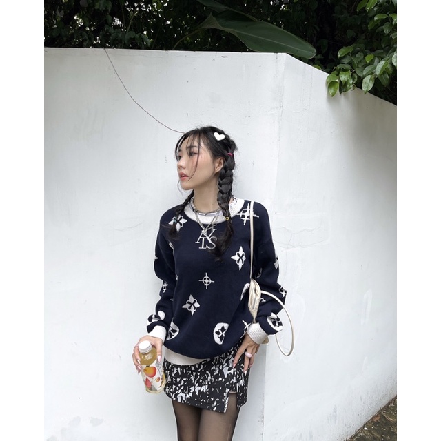 Áo 𝐀𝐓𝐘𝐒® 𝐀𝐋𝐋𝐎𝐕𝐄𝐑 𝐋𝐎𝐆𝐎 𝐊𝐍𝐈𝐓𝐓𝐄𝐃  𝐒𝐖𝐄𝐀𝐓𝐄𝐑