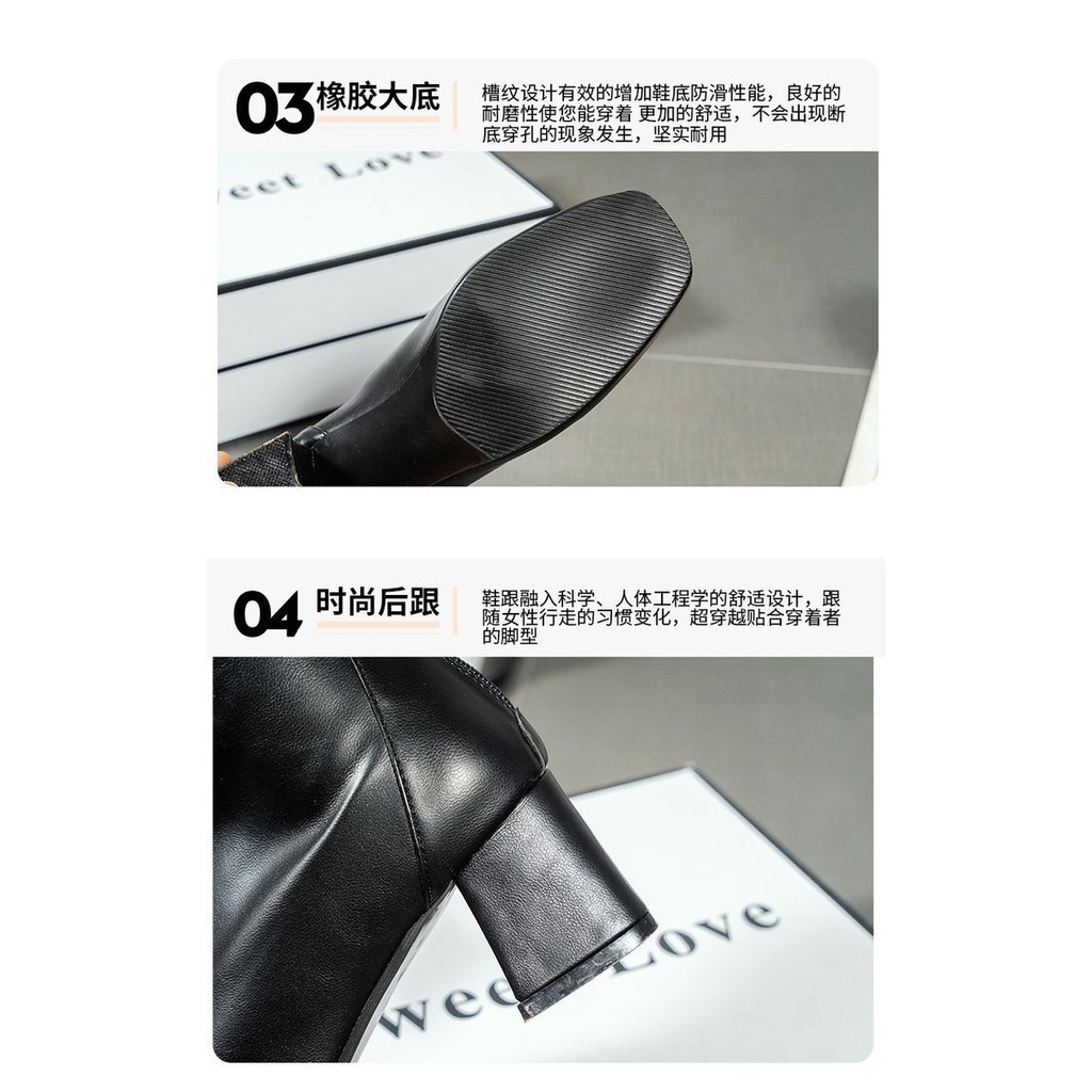 Giày bốt Martin mỏng đế dày thiết kế sành điệu cho nữ | BigBuy360 - bigbuy360.vn