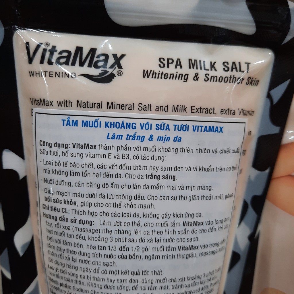 Tắm Muối Khoáng Với Sữa Tươi Vitamax 300g