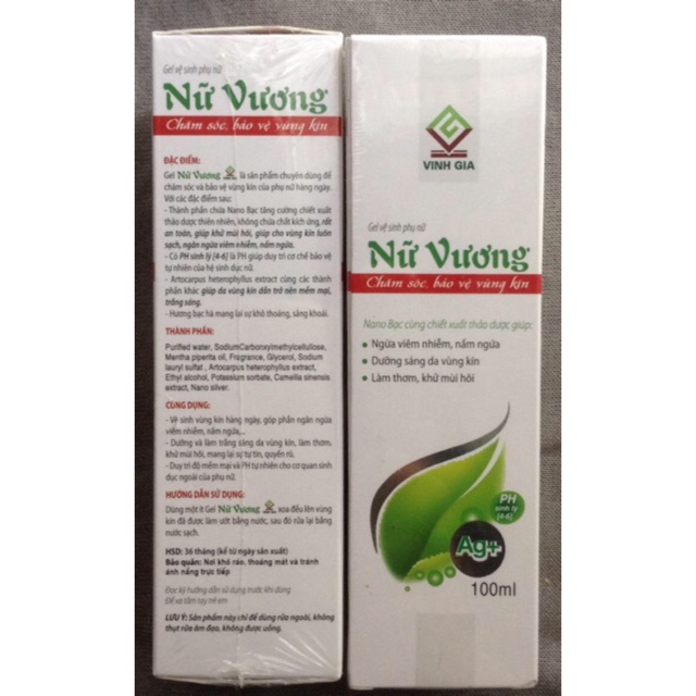 GEL VỆ SINH PHỤ NỮ - NỮ VƯƠNG 100ML