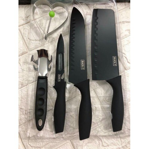 Bộ dao 5 món làm bếp đa năng thép hợp kim không gỉ cao cấp