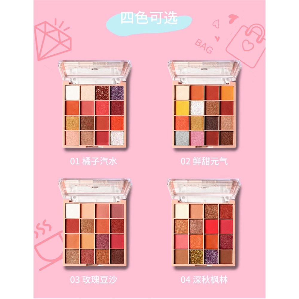 Bảng Phấn Mắt 16 Màu Sắc Hiệu Ứng Lì / Ánh Nhũ Dành Cho Người Mới Bắt Đầu | BigBuy360 - bigbuy360.vn