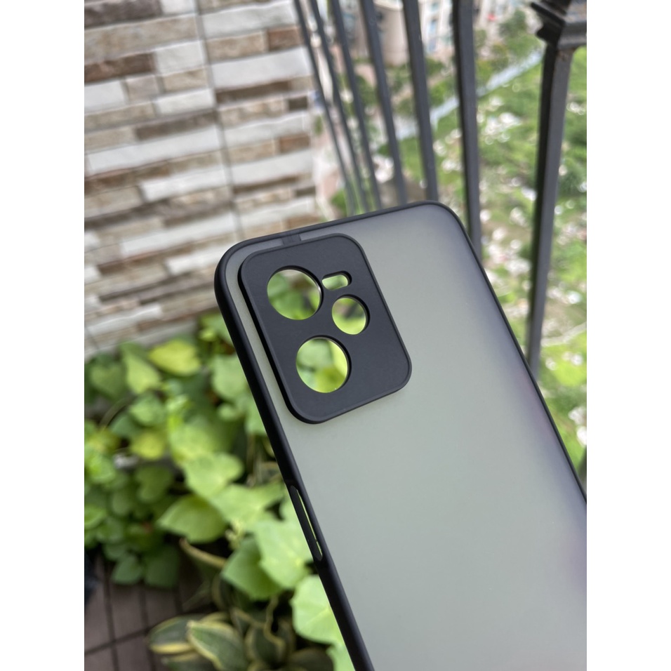 Ốp lưng nhám cho Realme C35 viền dẻo, lưng chống bán vân tay
